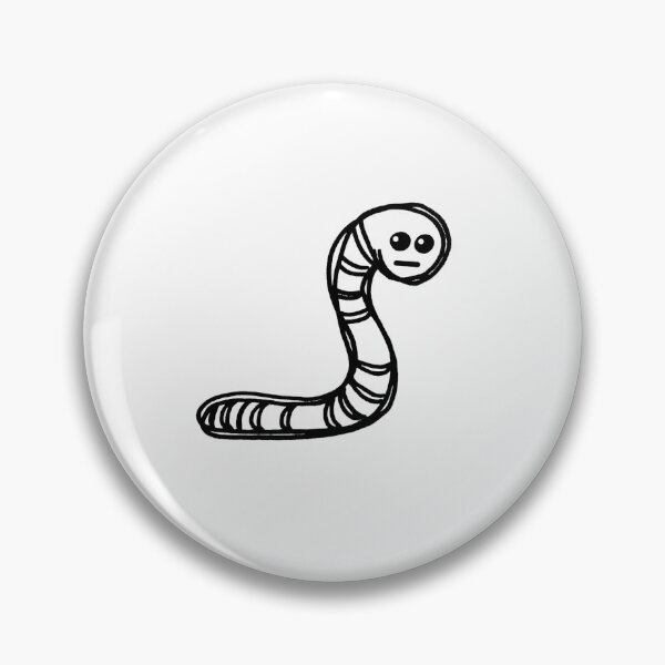 Item preview, Sketched Apathetic Worm designed and sold by PeachBabeSuds.