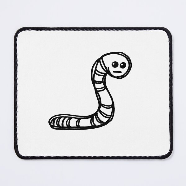 Item preview, Sketched Apathetic Worm designed and sold by PeachBabeSuds.