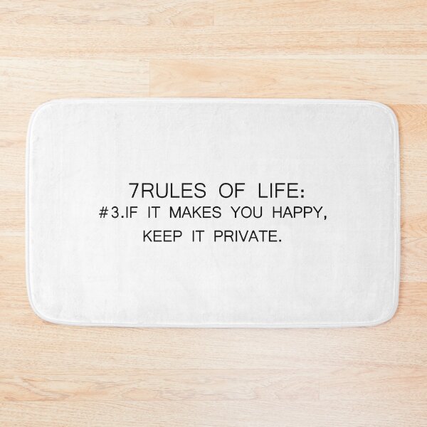 Item preview, 7RULES OF LIFE 3B designed and sold by Megaalinz.