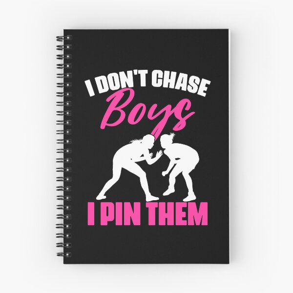 Item preview, I Don't Chase Boys I Pin Them Funny Wrestling For A Wrestler designed and sold by Nessshirts.