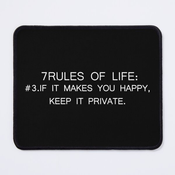 Item preview, 7RULES OF LIFE 3W designed and sold by Megaalinz.