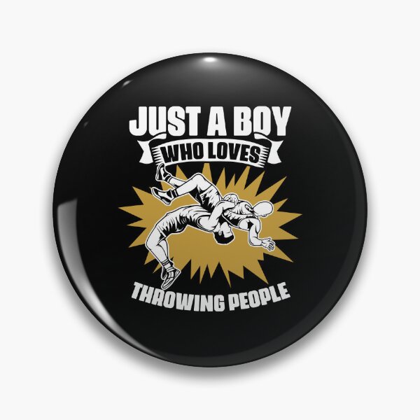 Item preview, Just A Boy Who Loves Funny Wrestling Sports Fan For Wrestler designed and sold by Nessshirts.