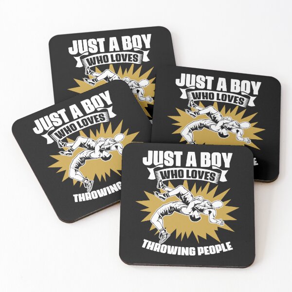 Item preview, Just A Boy Who Loves Funny Wrestling Sports Fan For Wrestler designed and sold by Nessshirts.