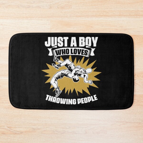 Item preview, Just A Boy Who Loves Funny Wrestling Sports Fan For Wrestler designed and sold by Nessshirts.