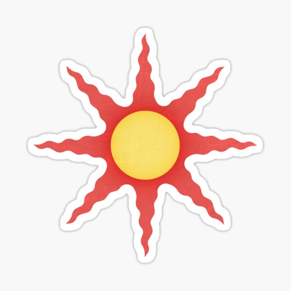 Solaire Of Astora Simplified Sticker For Sale By Enakoinc Redbubble