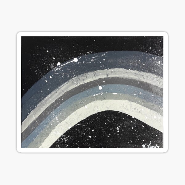 Arc en ciel monochrome Sticker