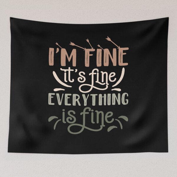 Item preview, Its fine im fine everything is fine vintage designed and sold by AdelDa19.
