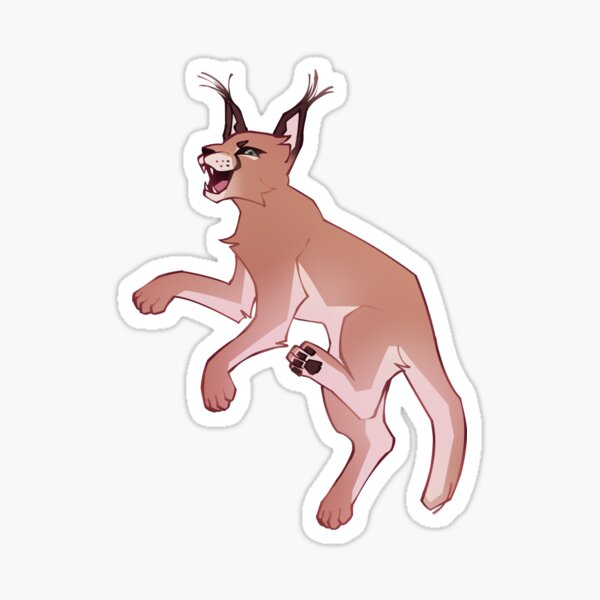  4” Floppa Sticker Big Cat Lynx Punk Goth Art Skate Cat Wild  Cool Morph Meme : Everything Else