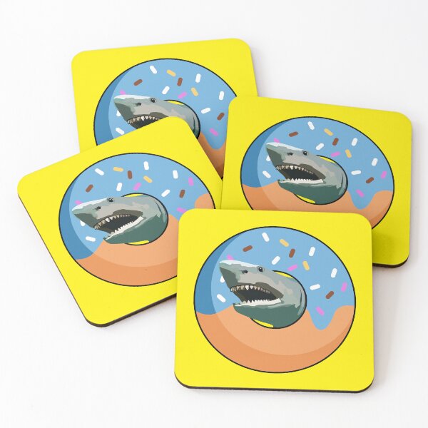 Item preview, My donut shark drawing designed and sold by Blondiabshop.