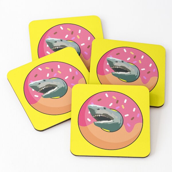 Item preview, My donut shark drawing designed and sold by Blondiabshop.