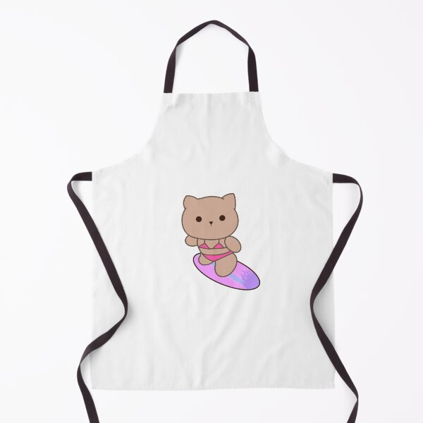 Item preview, Light Brown Cat/Kitten in Bikini Surfing designed and sold by ellapevn.