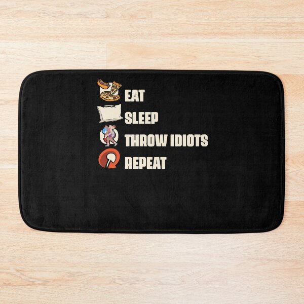 Item preview, Eat Sleep Wrestle Repeat Funny Wrestling Sport For Wrestler  designed and sold by Nessshirts.
