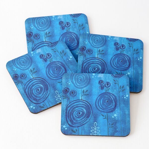 Item preview, blue flowers designed and sold by InspirartebyVC.