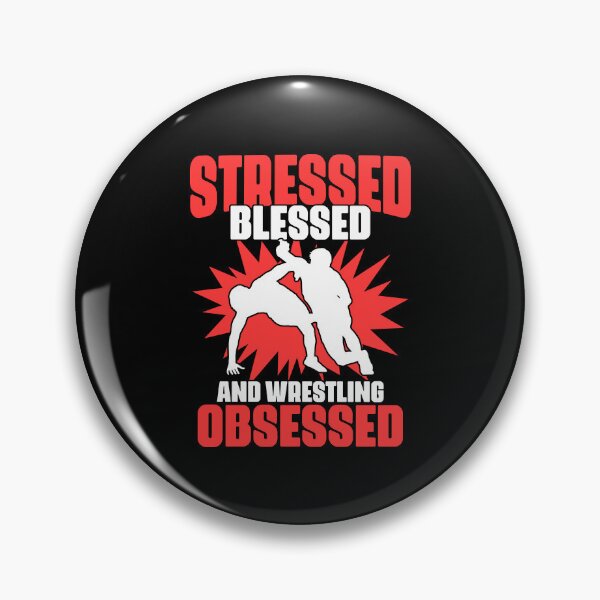 Item preview, Stressed Blessed Funny Wrestling Sports Humor For Wrestler  designed and sold by Nessshirts.