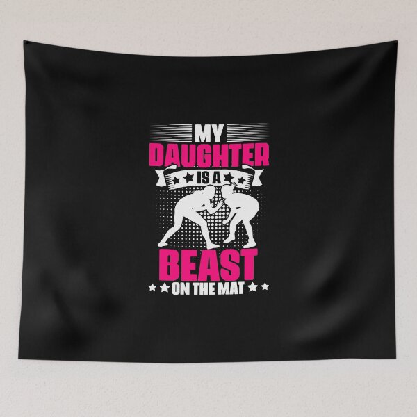 Item preview, My Daughter Is A Wrestler Funny Wrestling Sports Humor Lover designed and sold by Nessshirts.