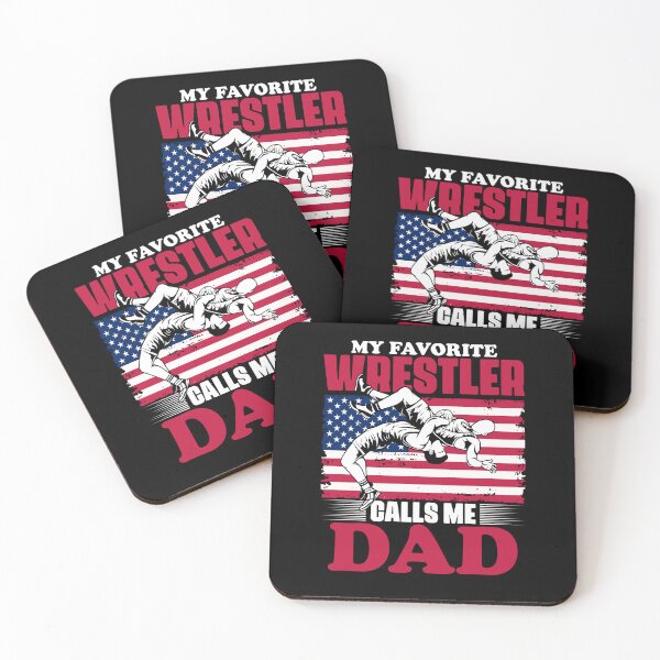 Item preview, My Favorite Wrestler Calls Me Dad Patriot Wrestle Wrestling designed and sold by Nessshirts.