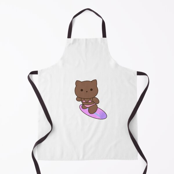 Item preview, Chocolate Brown Cat/Kitten in Bikini Surfing designed and sold by ellapevn.