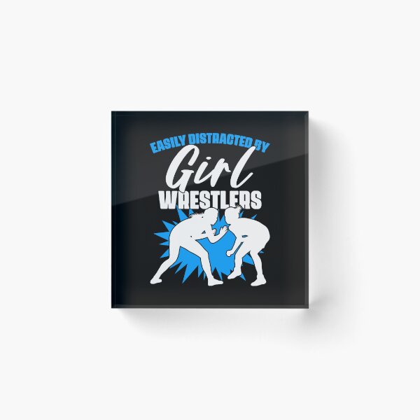 Item preview, Easily Distracted Funny Wrestling Sports Humor For Wrestlers designed and sold by Nessshirts.