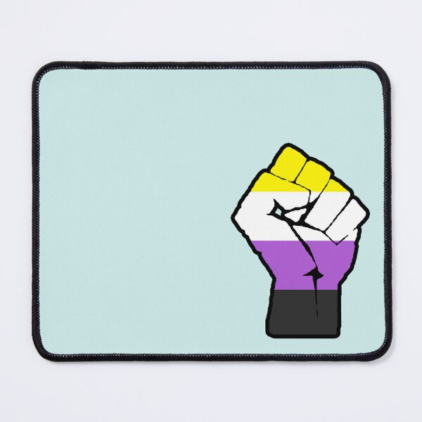 Item preview, Non-Binary Flag - Raised Fist designed and sold by Thealien.