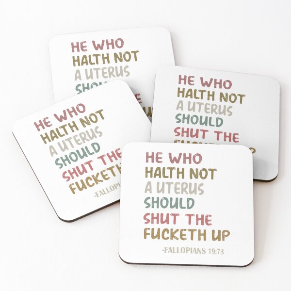 Item preview, he who hath not a uterus should shut fucketh up fallopians 19:73, designed and sold by truewear1.