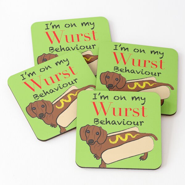 Item preview, I’m On My Wurst Behaviour designed and sold by Daschunddesigns.