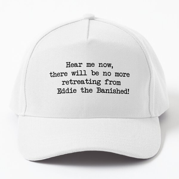 Item preview, Eddie Munson - There will be no more retreating from Eddie the Banished designed and sold by FotoTee.