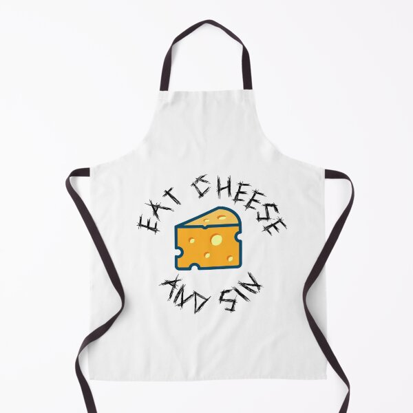 Item preview, Eat Cheese And Sin | Swiss Cheese with Metal Font Funny Meme designed and sold by SomeDesignThing.