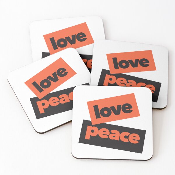Item preview, Vibrant, bold, simple, urban graphic design of Love Peace designed and sold by theendup.