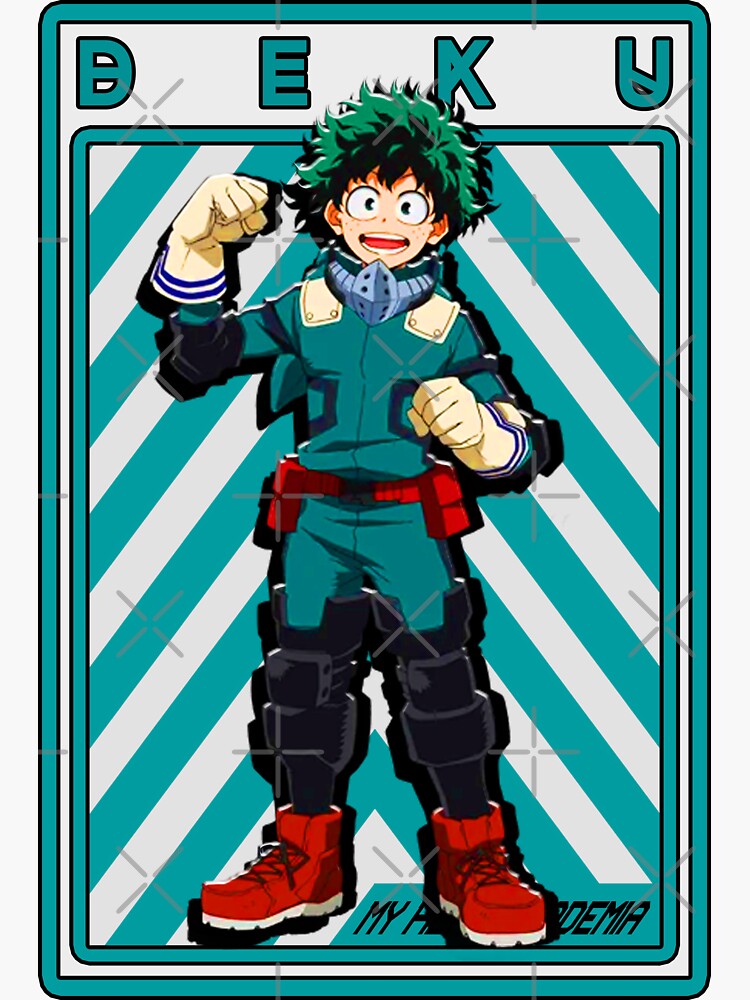 My Hero Academia Deku Sticker For Sale By Unchmunch Redbubble 