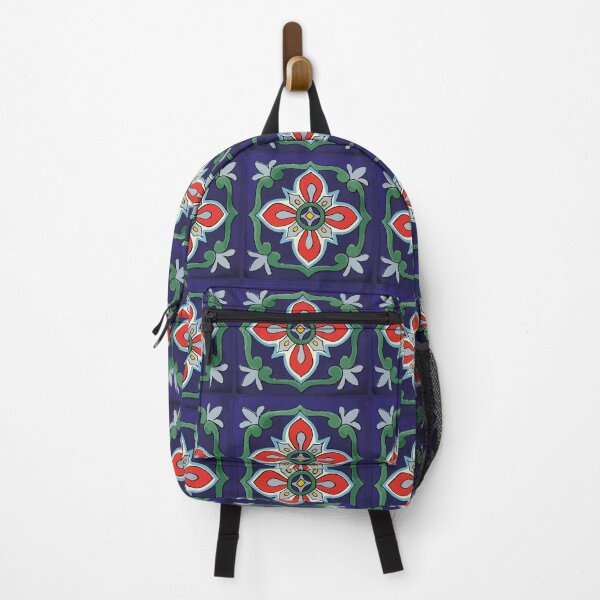 Item preview, Red flower decorative neo mexican tile floral baldosa  designed and sold by T-Mex.