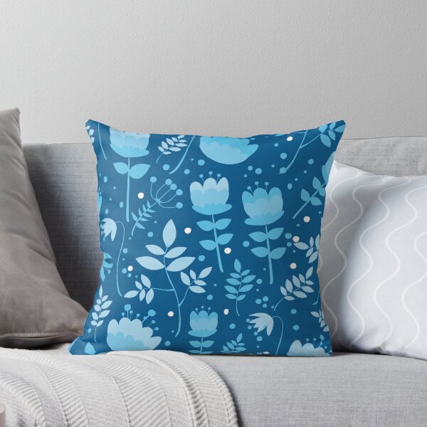 Item preview, Blue Flowers Background Cobalt designed and sold by Dzhon99.