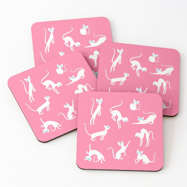 Item preview, Rexing Devon Rexes - cute cats on pink designed and sold by 7115.