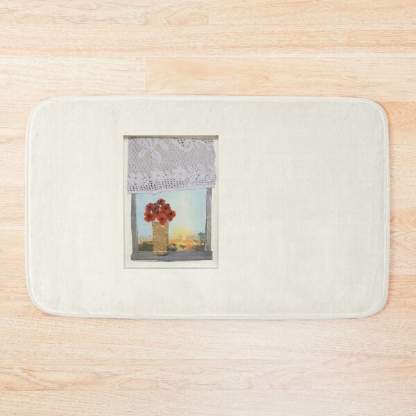 Item preview, Window With Golden Vase and Red Poppies designed and sold by Kathy Gales.