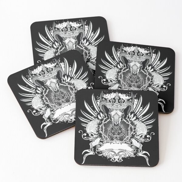 Item preview, Gothic Baphomet Satanic 666 pentagram designed and sold by nueschka.