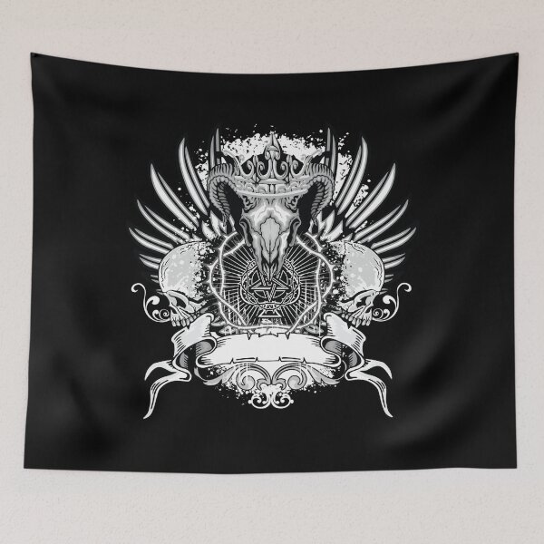 Item preview, Gothic Baphomet Satanic 666 pentagram designed and sold by nueschka.