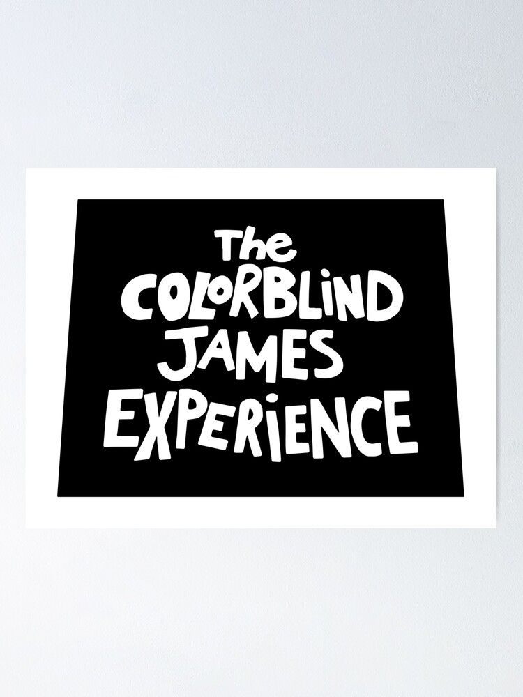"The Colorblind James Experience" Poster for Sale by attractivedecoy