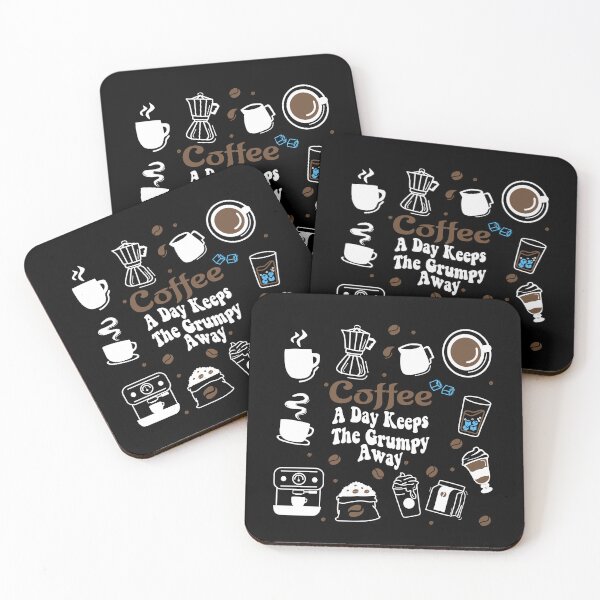 Item preview, A Coffee A Day Keeps The Grumpy Away designed and sold by Cupsofdreams.