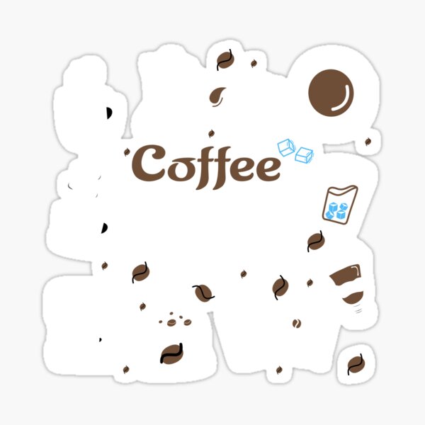 Must Have Coffee (A Yawn is a Silent Scream for Coffee) Sticker (Wake Up,  Coffee, Tired, addicted)