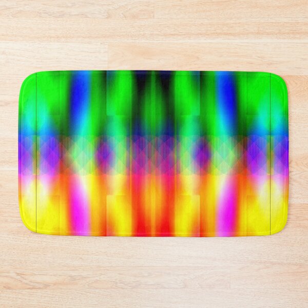 Item preview,  PAINTING OF ABSTRACT PATTERNS WITH VERTICAL STRIPES IN RAINBOW COLORS. designed and sold by Ralek.