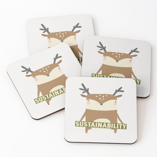Item preview, Sustainability Brown And Beige Four Horned Antelope designed and sold by pixelplaza.