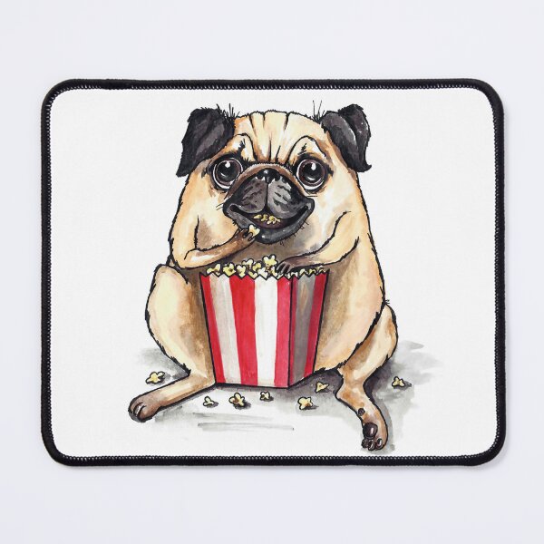 Item preview, Pugs cinema, Dogs, popcorn designed and sold by OhMyPug.