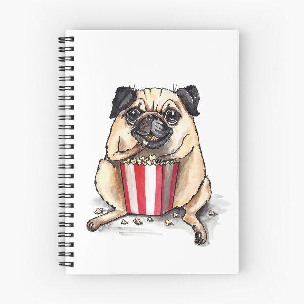 Item preview, Pugs cinema, Dogs, popcorn designed and sold by OhMyPug.