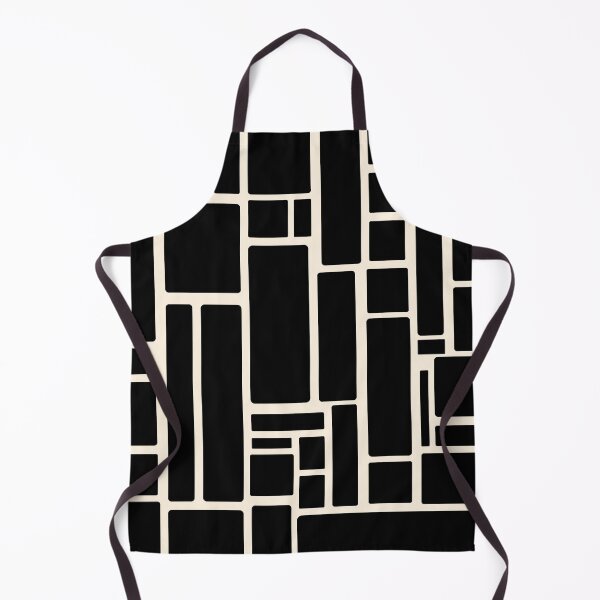 Item preview, Modulus Minimalist Geometric Pattern in Black and Almond Cream designed and sold by kierkegaard.