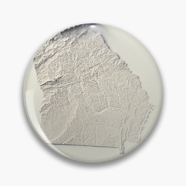 Item preview, Georgia, USA Relief Map 3D digitally-rendered designed and sold by ThinkAboutMaps.