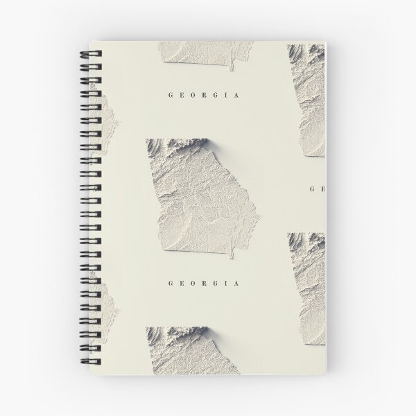 Item preview, Georgia, USA Relief Map 3D digitally-rendered designed and sold by ThinkAboutMaps.