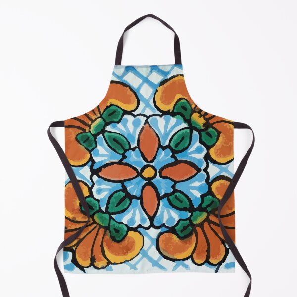 Item preview, Celeste bouquet retro mexican talavera tile vintage interior design designed and sold by T-Mex.