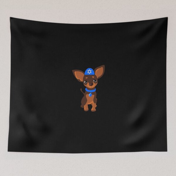 Item preview, A Cute Jewish Chihuahua with a little Yarmulke designed and sold by SomeDesignThing.