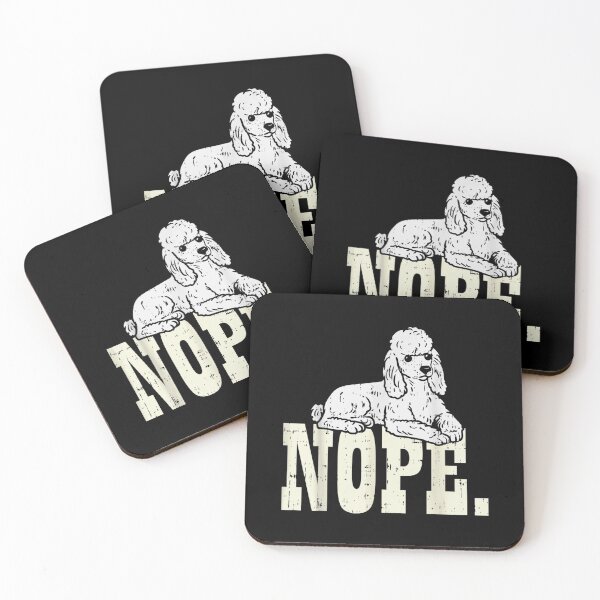 Item preview, Nope Lazy Poodle Standard Mini Toy designed and sold by DrewDzung.