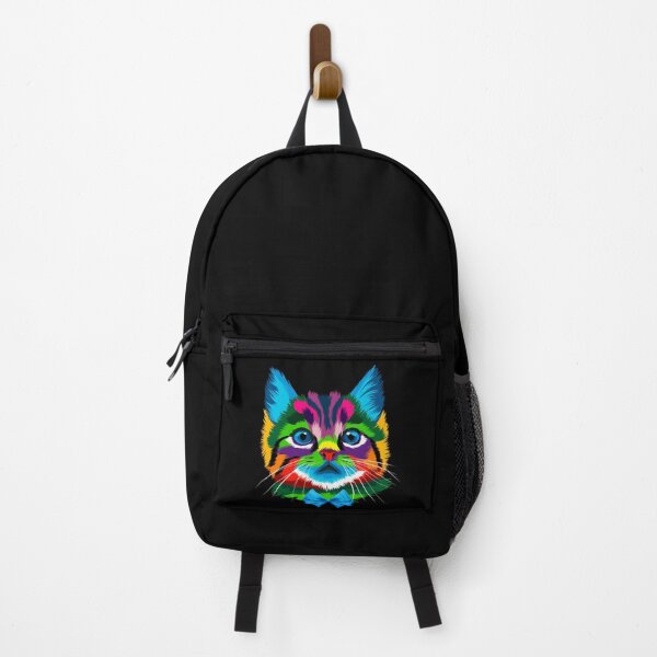 Item preview, Multicolored kitten face designed and sold by Noha Applied- Arts.