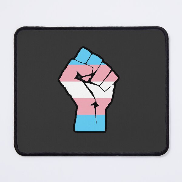 Item preview, Transgender Flag - Raised Fist designed and sold by Thealien.